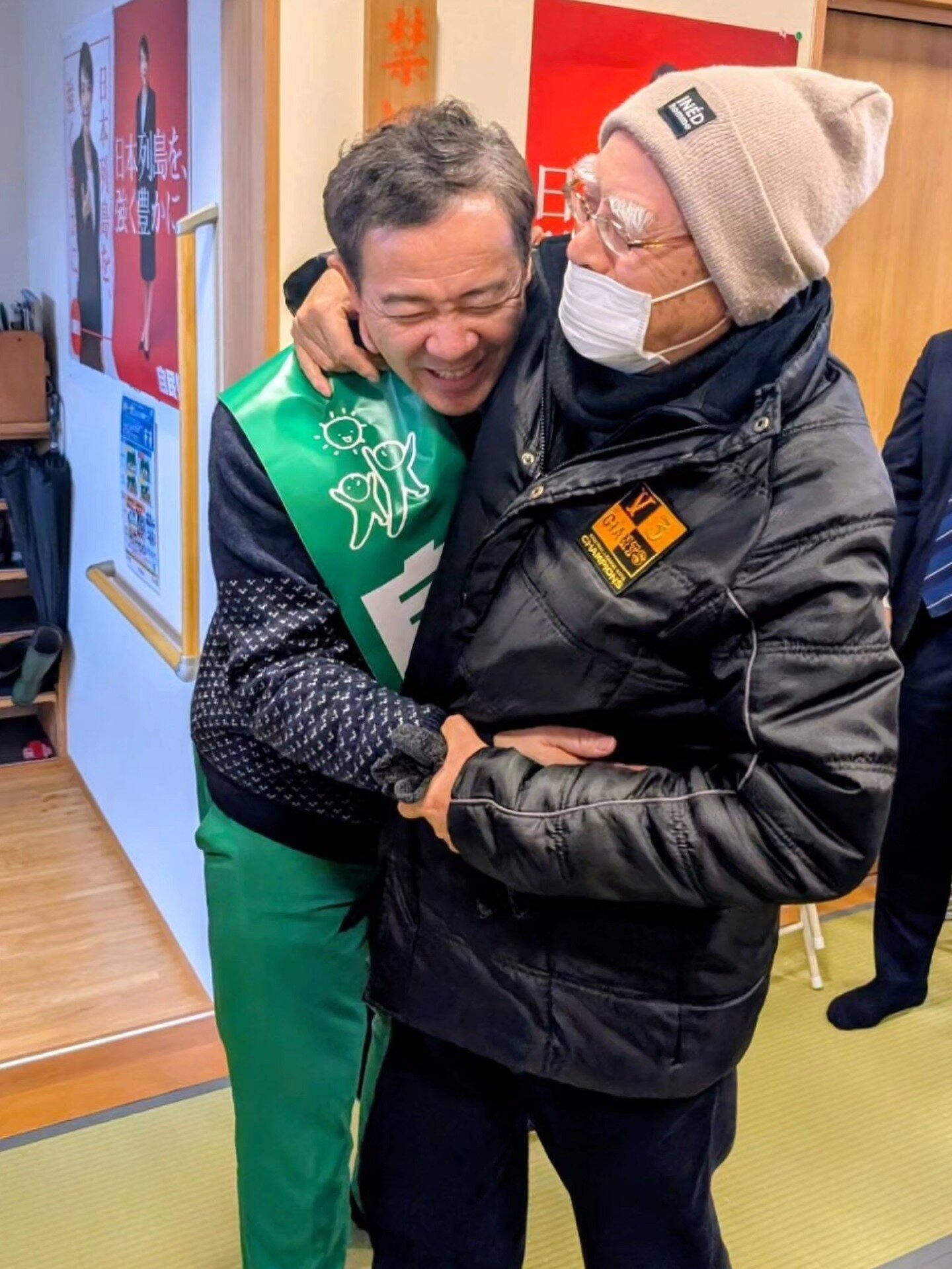 自由民主党　政党演説会in五艘公民館　弁士として出席。