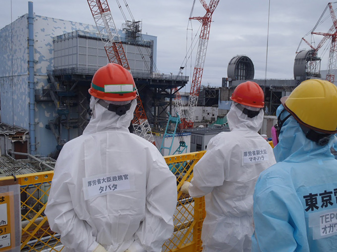 福島第一原発の労働者安全衛生環境を視察